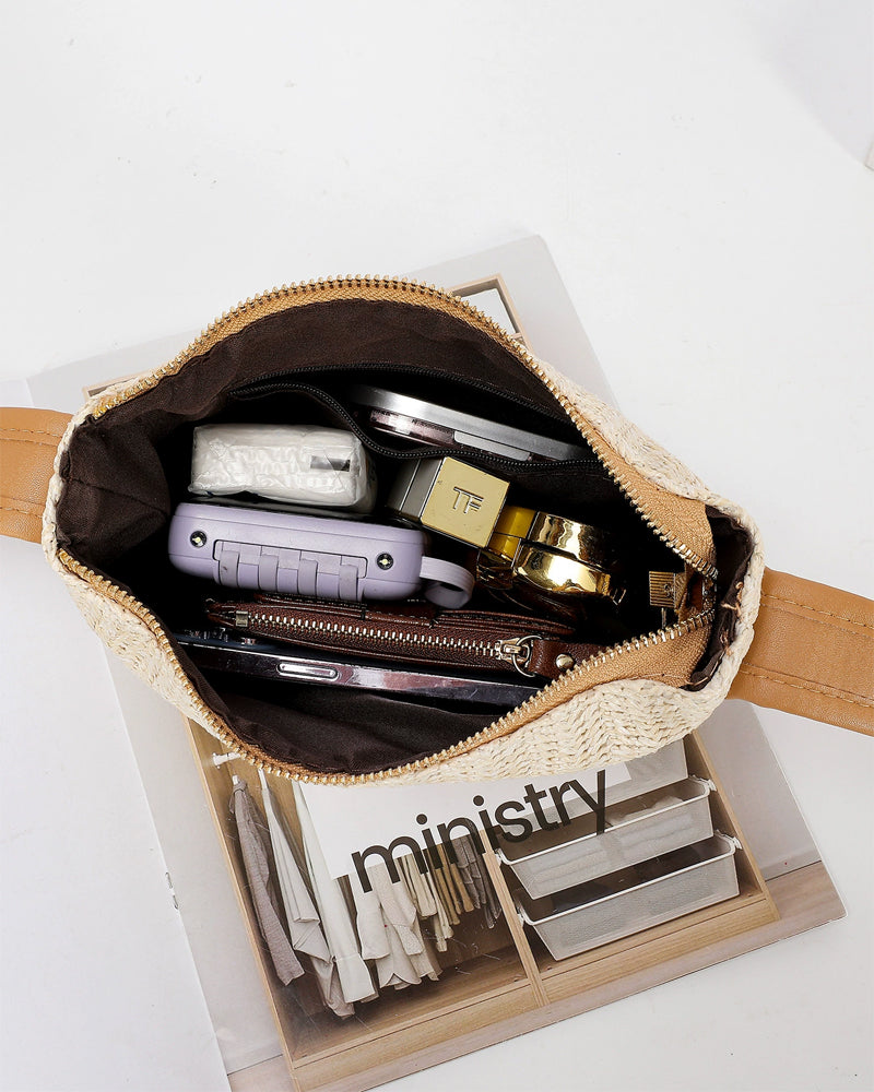 Straw Woven Lunch Box Bag