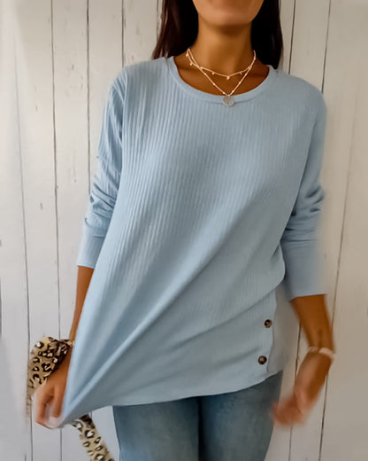 Long sleeve crew neck top