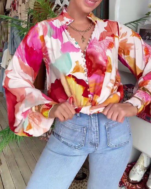 Bohemian Style Tie Dye Blouse