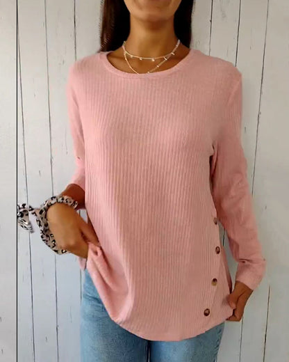 Long sleeve crew neck top