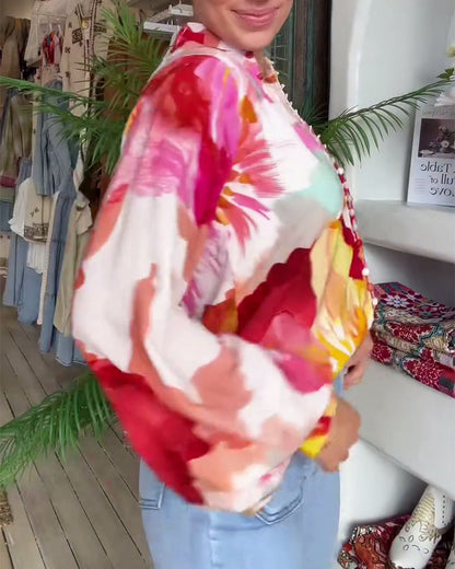 Bohemian Style Tie Dye Blouse