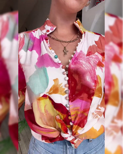 Bohemian Style Tie Dye Blouse