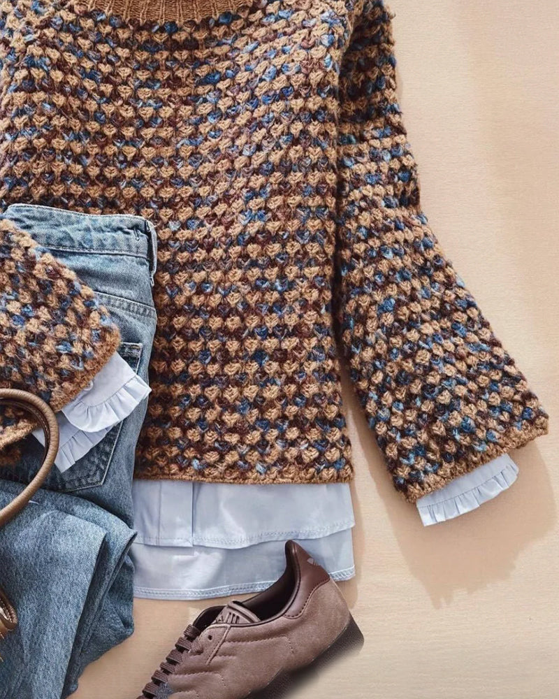 Lazy-Casual Pullover Sweater