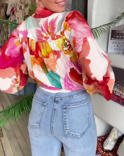 Bohemian Style Tie Dye Blouse